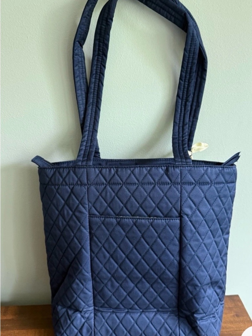 VERA BRADLEY Small Original Zip Tote-Peacoat Blue - Picture 2 of 6